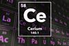 Periodic table of the elements – 58 – Cerium