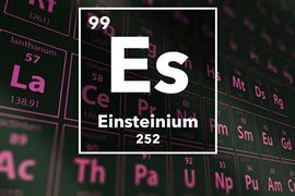 Periodic table of the elements – 99 – Einsteinium