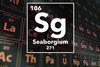 Periodic table of the elements – 106 – Seaborgium