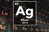 Periodic table of the elements – 47 – Silver