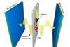 An image showing an exciton polariton in a microcavity