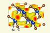 An image showing an electron density isosurface map