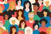 Illustration showing rich variety of people from different ethnic backgrounds