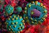 HIV particles