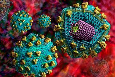 HIV particles