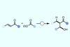 A reaction scheme showing the generic aldol reaction with an ester and an unsaturated ketone as the coupling partners