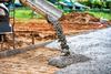 Cement being poured