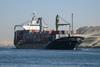 Ship on the Suez canal