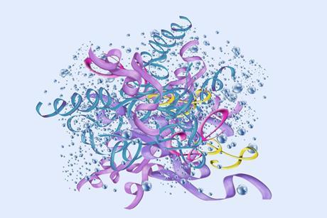 A model of a haemoglobin molecule