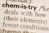 The word chemistry in a dictionary